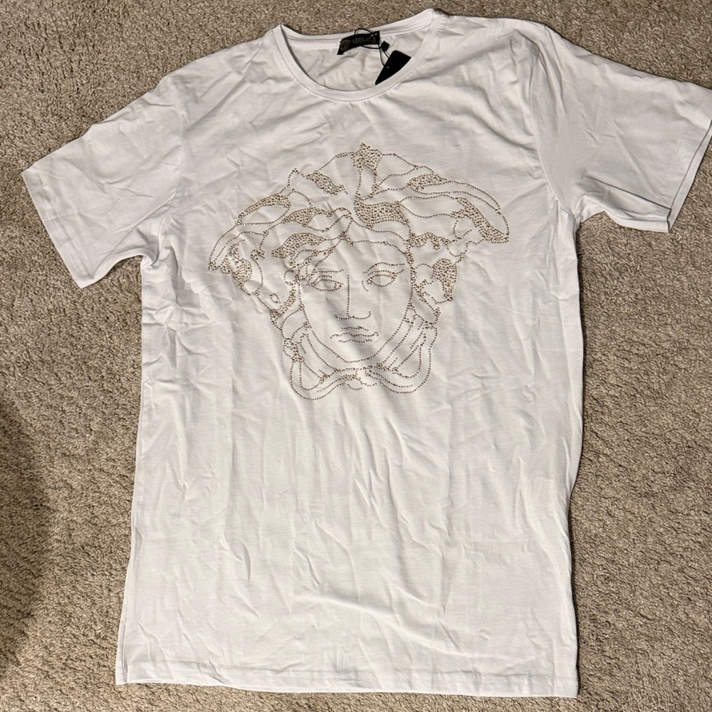 Versace White Medusa Graphic Tee
